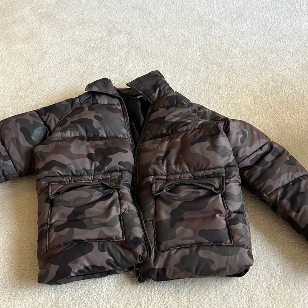 Camouflage bomber jacket